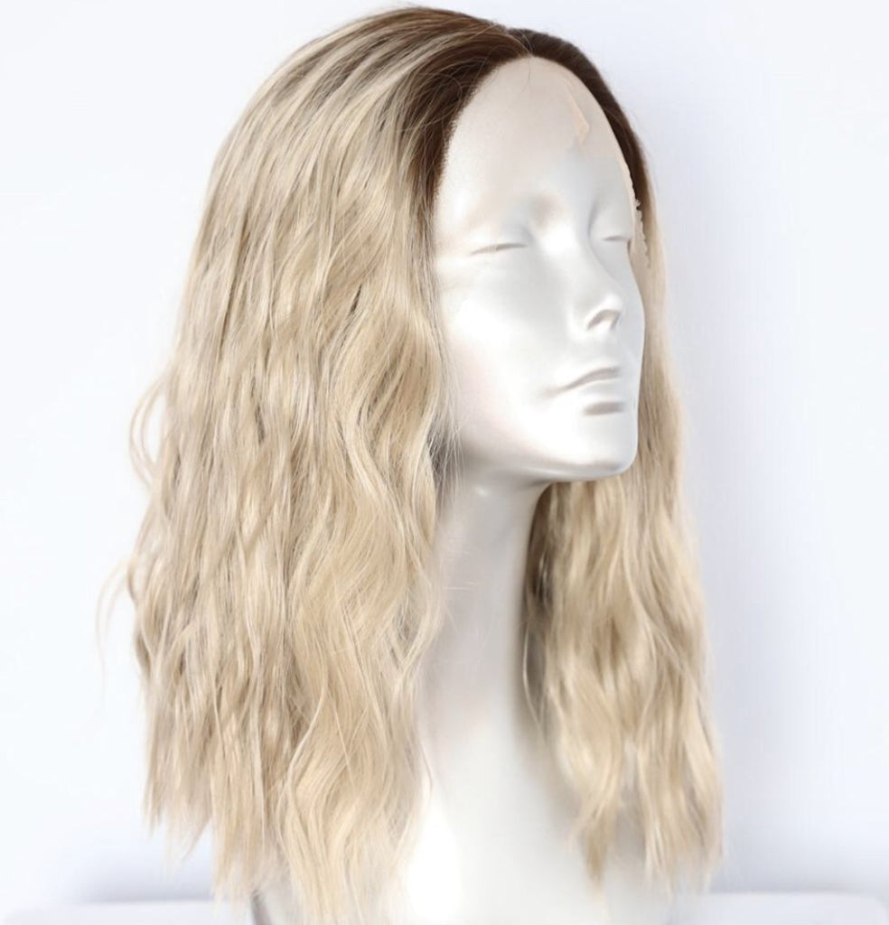 Load image into Gallery viewer, Shianna Wavy Bob Synthetic Lace Front Wig