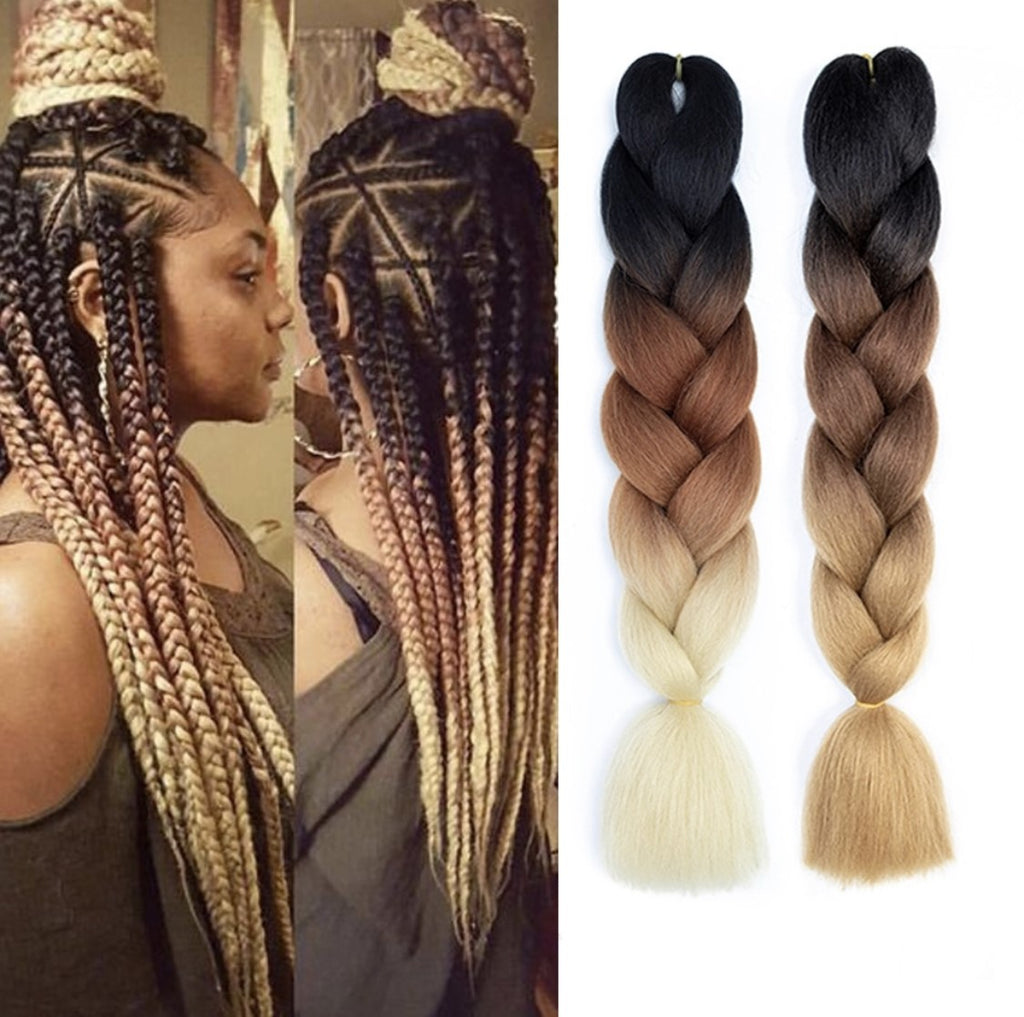 Load image into Gallery viewer, Braiding Hair Kanakelon Fibre 24&quot; 100 grams