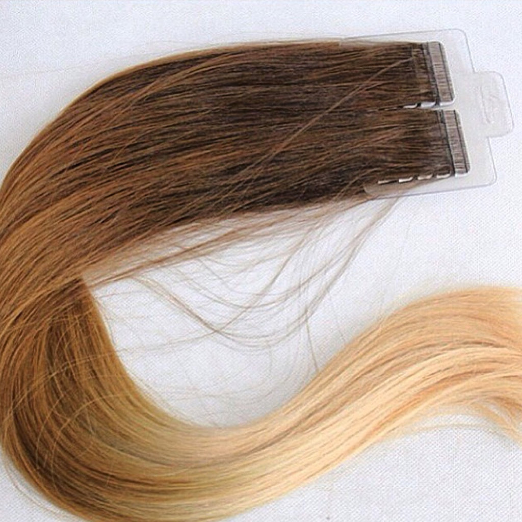 Load image into Gallery viewer, Remy human hair tape in extensions 20”