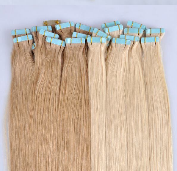 Load image into Gallery viewer, Remy human hair tape in extensions 20”