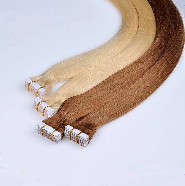 Load image into Gallery viewer, Remy human hair tape in extensions 20”