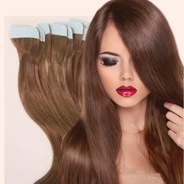 Load image into Gallery viewer, Remy human hair tape in extensions 20”